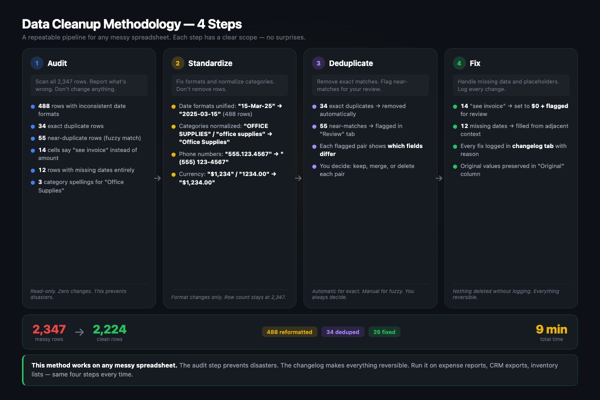 How to Analyze Messy Spreadsheets with Claude