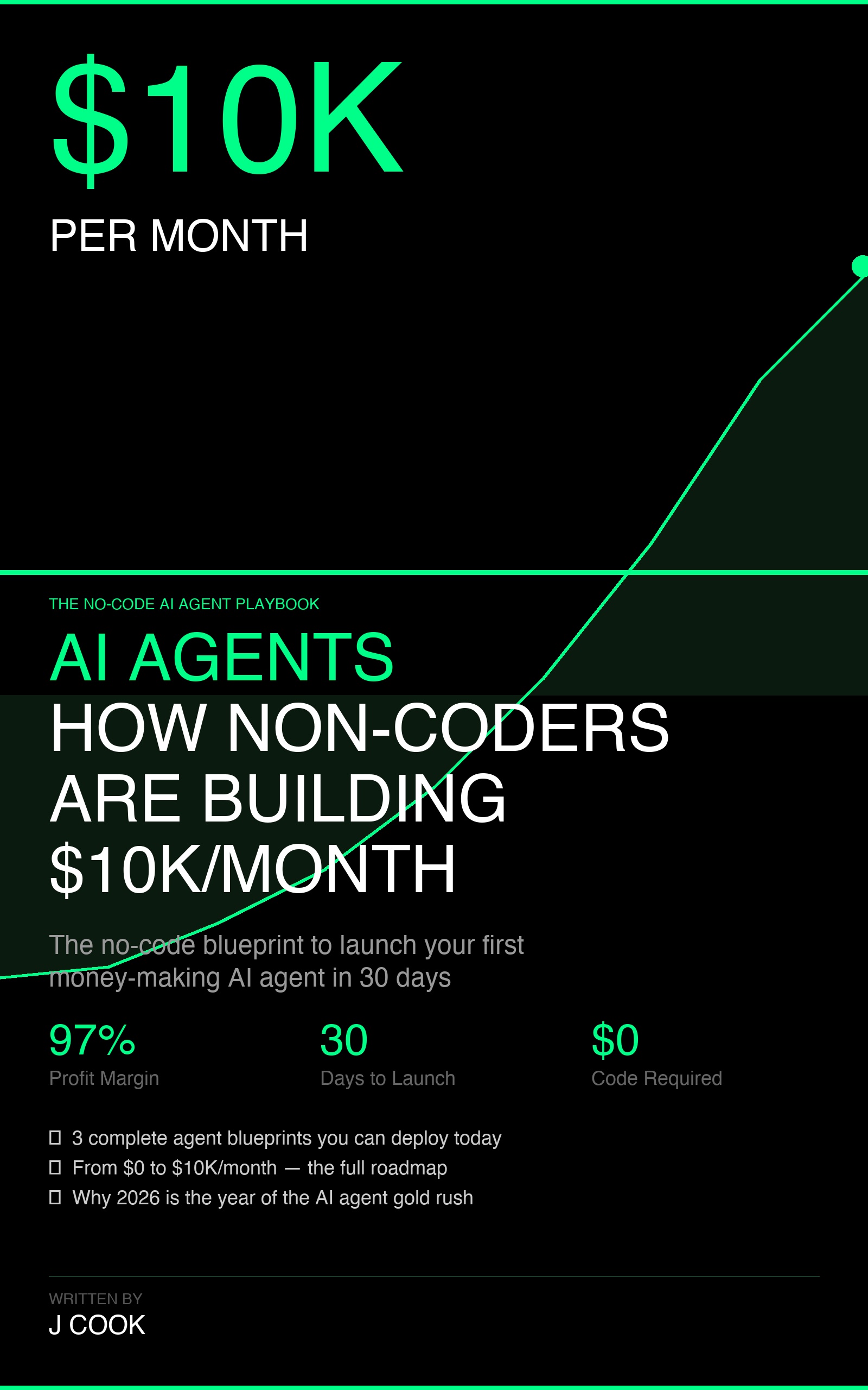 Cover of AI Agents: How Non-Coders Are Building $10K/Month Income Streams